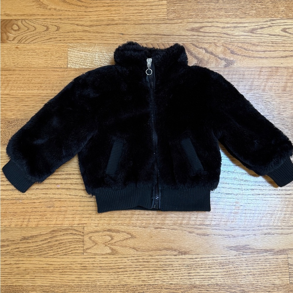 Urban Republic Black Faux Fur Jacket